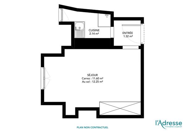 Studio ensoleillé en dernier étage sans vis-à-vis - Rue Cambronne (Paris 15e)