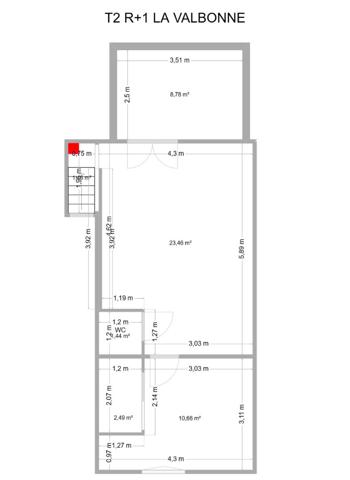 Appartement 2 pièces 40 m2