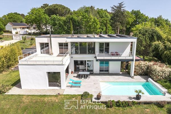 Vue, lumière, horizon : villa contemporaine d’exception aux portes de Périgueux