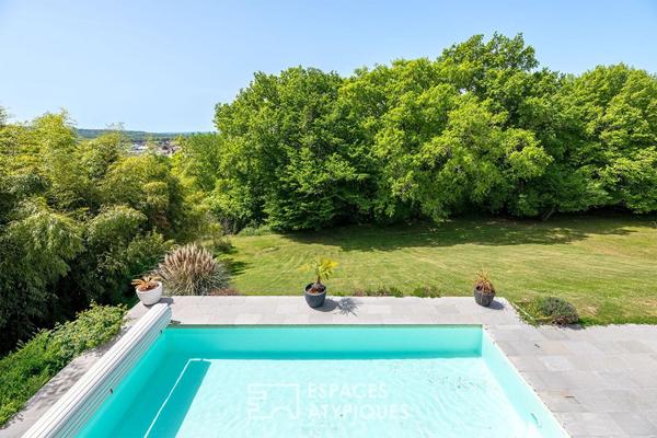 Vue, lumière, horizon : villa contemporaine d’exception aux portes de Périgueux