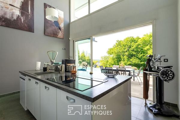 Vue, lumière, horizon : villa contemporaine d’exception aux portes de Périgueux