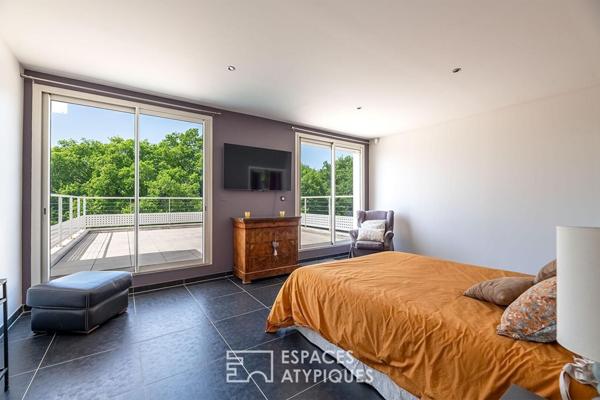 Vue, lumière, horizon : villa contemporaine d’exception aux portes de Périgueux