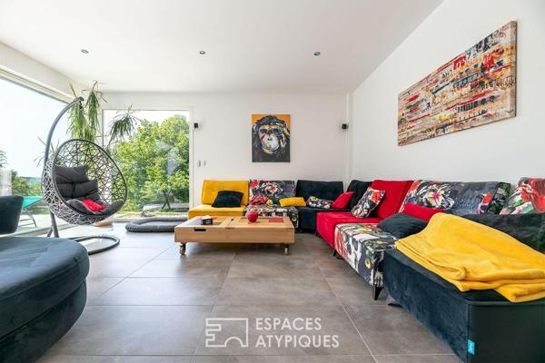 Vue, lumière, horizon : villa contemporaine d’exception aux portes de Périgueux