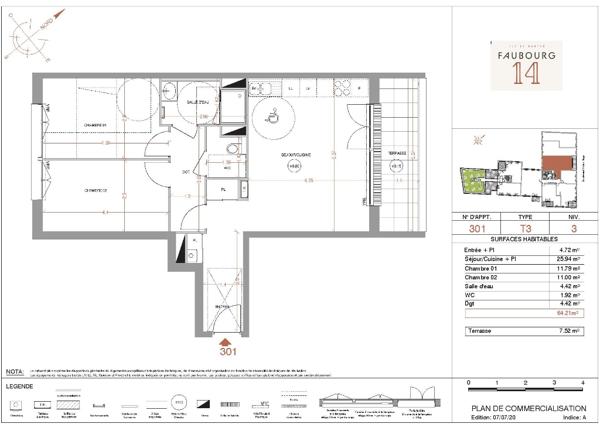 ST HERBLAIN - L'HERITAGE - T2