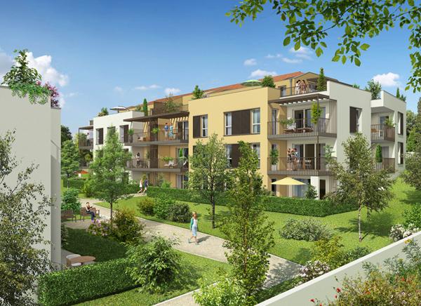 GENAY RÉSIDENCE PARC ÉTOILES APPARTEMENT T3 DEUX CHAMBRES AVEC GRAND SALON ET TERRASSE