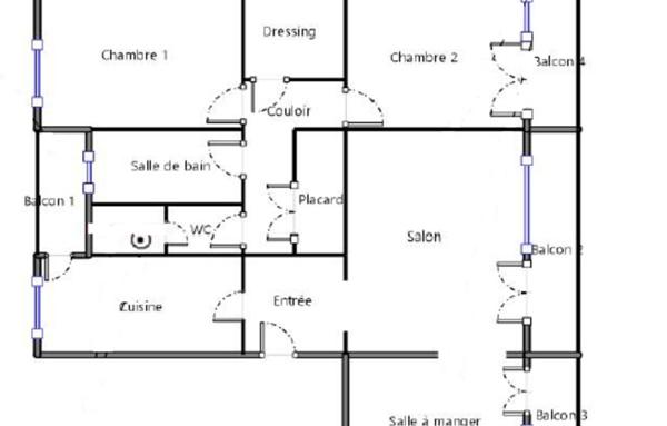 Appartement de 77 m²