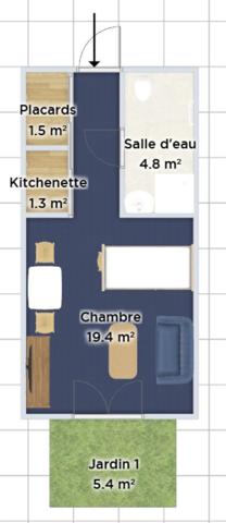 Appartement 1 pièce - 28 m² Exclusivité efficity