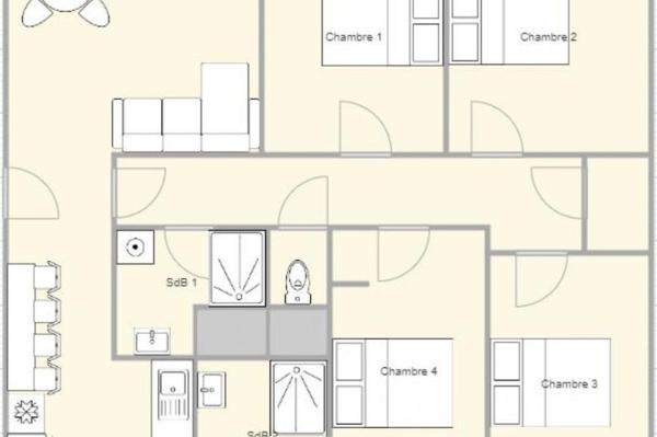 Location - Appartement 5 pièces 86 m 2 RENNES (35000)