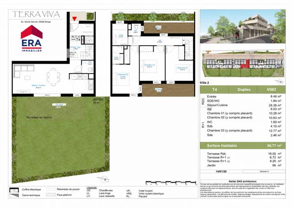Appartement neuf 4 pièces à vendre à Borgo - Promotion TERRA VIVA
