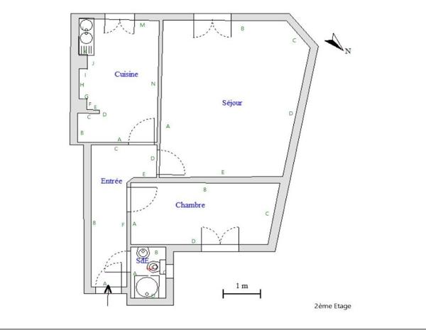 Marseille (13003) Facultés Saint Charles T1/2