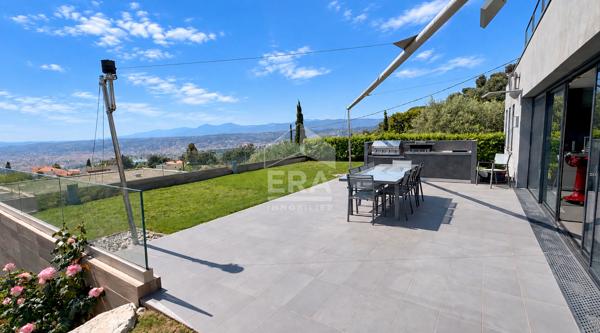 NICE EST - VINAIGRIER / COL DE VILLEFRANCHE-SUR-MER : VILLA D'ARCHITECTE D'EXCEPTION AVEC VUE MER PANORAMIQUE VILLE ET MER