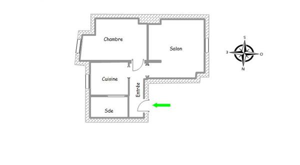 Appartement Malakoff 2P 24.23 m2