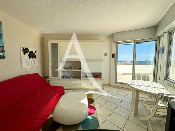 En première ligne, 3 pièces avec terrasse de 63m², vue mer