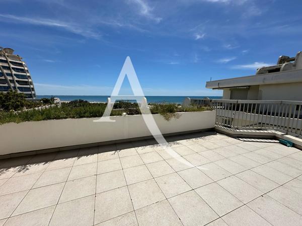 En première ligne, 3 pièces avec terrasse de 63m², vue mer