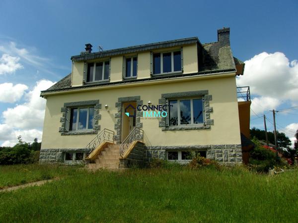 Maison avec terrain et grand hangar