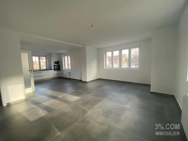 3%.COM Beau F3 refait à neuf 84m²- parking- cave Durningen (67270)
