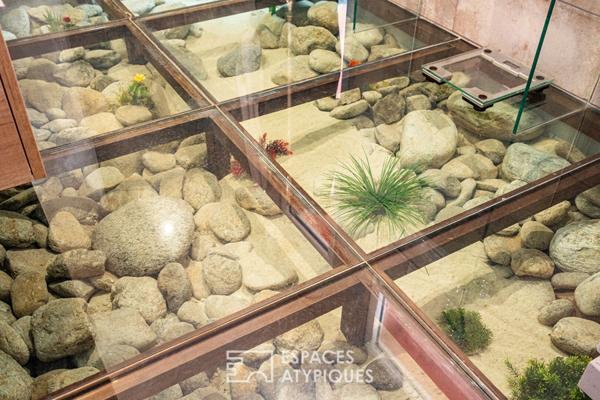 Maison d’architecte au coeur de Port-Vendres avec piscine intérieure et patios