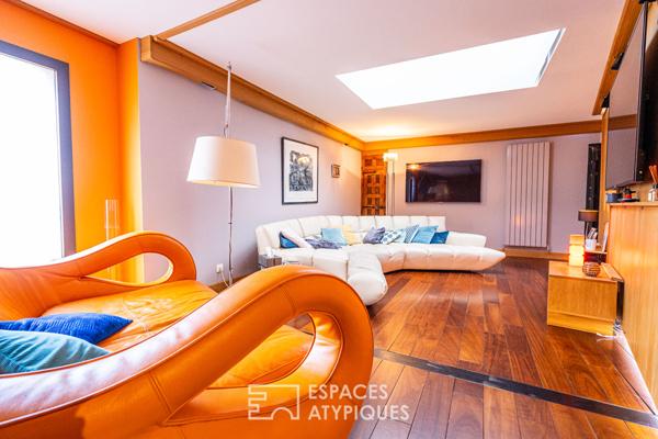 Maison d’architecte au coeur de Port-Vendres avec piscine intérieure et patios