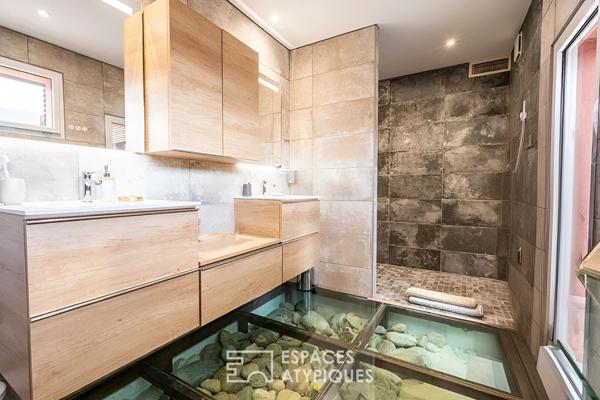 Maison d’architecte au coeur de Port-Vendres avec piscine intérieure et patios