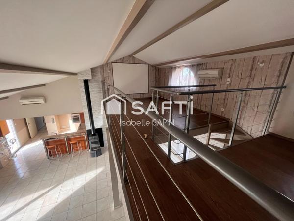 Jolie maison climatisée 3 chambres avec piscine couverte