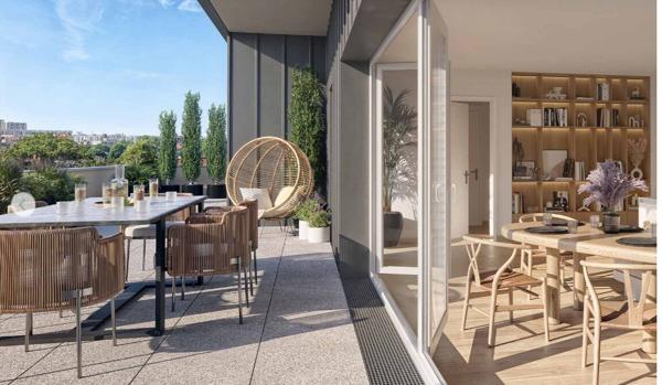 A VENDRE T4 AVEC TROIS TERRASSES EN DERNIER ETAGE SUR ANGERS COUBERTIN