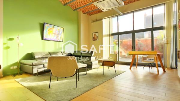 Loft 138 m2 Limite Mouvaux-3 ch. + terrasse  + Pkg