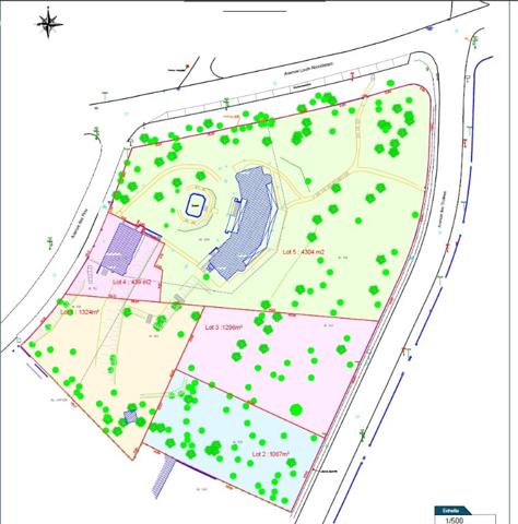 Rare sur le marché ! Terrain constructible de 1296m² secteur Triangle d'Or, proche du Casino