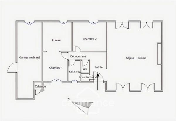 Maison à vendre 5 pièces + piscine SOLLIES VILLE (83)