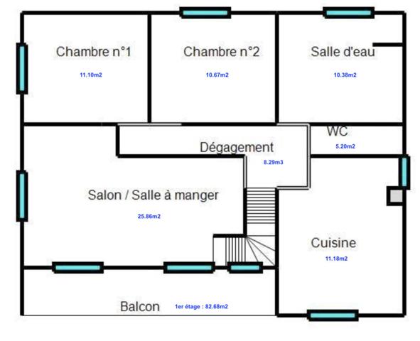 Maison à vendre 6 pièces de 139 m²