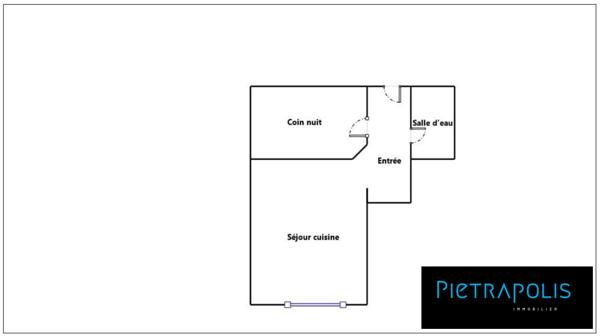 T1/2 de 27 m² – Entièrement rénové et meublé