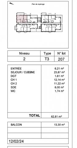 A VENDRE APPARTEMENT NEUF DERNIERE ETAGE 5 KM DU MARCHÉ CENTRAL DE LA ROCHELLE - CENTRE VILLE DE PERIGNY