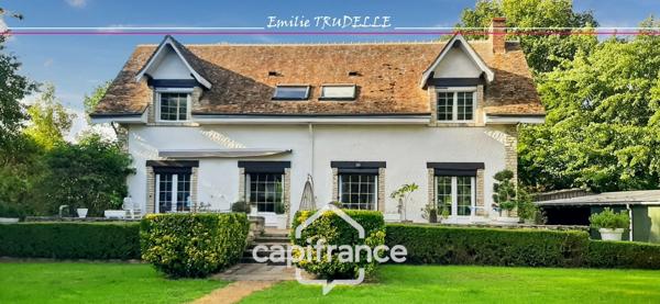 Maison à vendre 6 pièces 138m² TORCE EN VALLEE (72) - 3/4 chambres + appartement, Etang, bassin sur parc paysagé de 8500m²