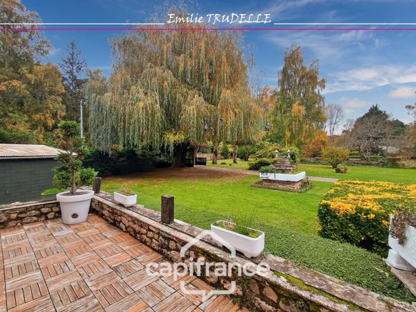 Maison à vendre 6 pièces 138m² TORCE EN VALLEE (72) - 3/4 chambres + appartement, Etang, bassin sur parc paysagé de 8500m²