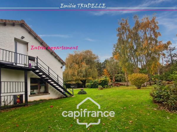 Maison à vendre 6 pièces 138m² TORCE EN VALLEE (72) - 3/4 chambres + appartement, Etang, bassin sur parc paysagé de 8500m²