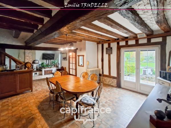 Maison à vendre 6 pièces 138m² TORCE EN VALLEE (72) - 3/4 chambres + appartement, Etang, bassin sur parc paysagé de 8500m²