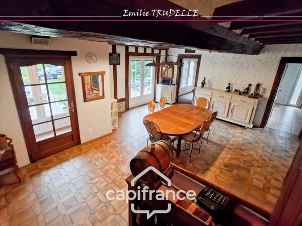 Maison à vendre 6 pièces 138m² TORCE EN VALLEE (72) - 3/4 chambres + appartement, Etang, bassin sur parc paysagé de 8500m²