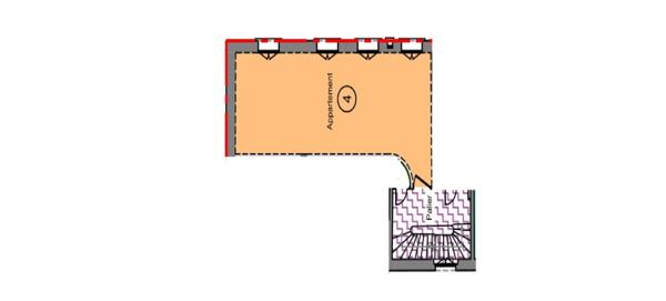 Appartement F2 à vendre  2 pièces - 33,30 m2 ST MAUR DES FOSSES - 94