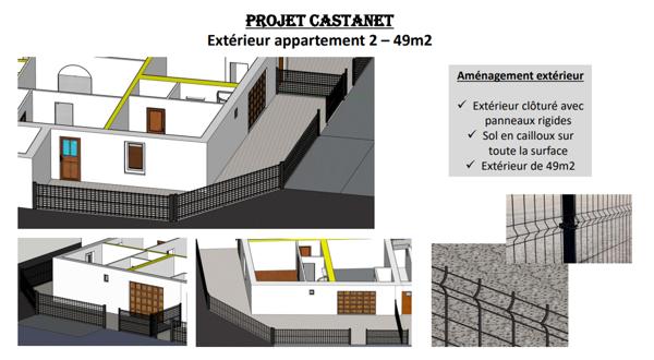 Exclusivité Nestenn Immobilier. Au centre-ville de Castanet-Tolosan. Appartement T2 Bis à vendre avec jardin et 2 parkings.