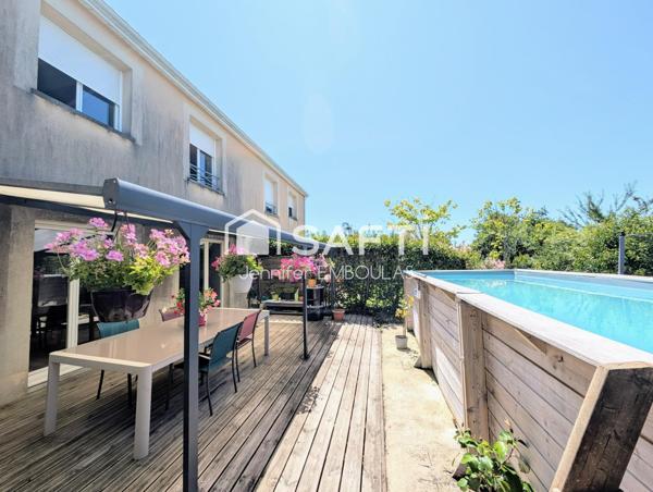 Maison T4 avec jardin, piscine et garage