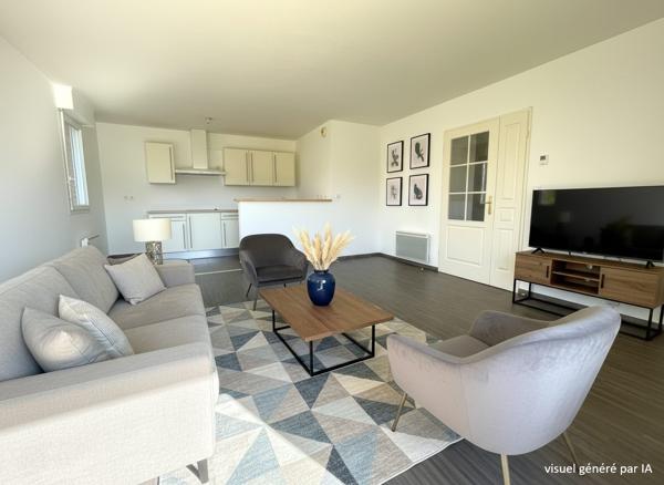 Beau T2 de 51,33m² situé en rez-de-jardin