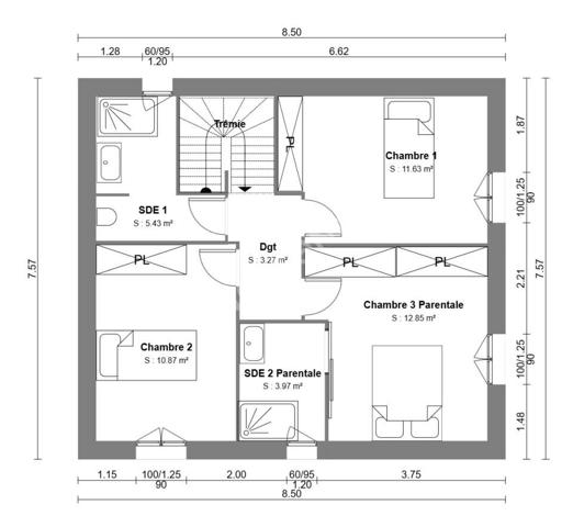 LE PRADET - Maison de type 4 de 97m² - Terrain piscinable de 439m2 - 2 parkings