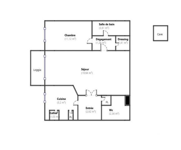 Location appartement 2 pièces 49 m² Livry-Gargan