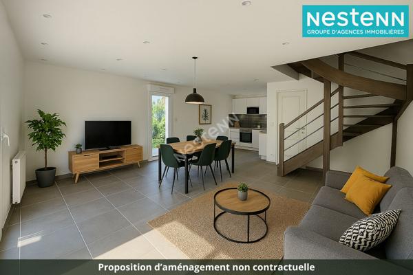 Maison récente 4 pièces de 86 m² dans le secteur calme et recherché de Vaulx En Velin Village