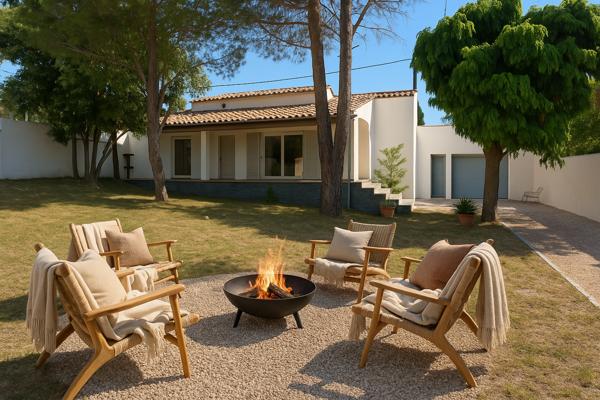 Maison plain-pied avec gîte indépendant, terrasse et jardin clos Saint-Christol-lez-Alès (30380)