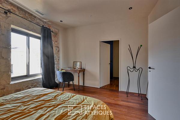Maison vigneronne réinventée et son oasis secrète