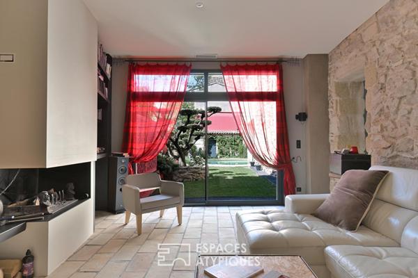 Maison vigneronne réinventée et son oasis secrète