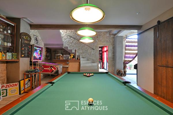Maison vigneronne réinventée et son oasis secrète