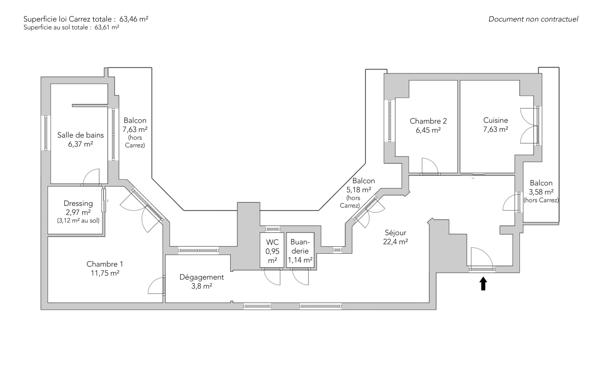Appartement Paris 17 e - LEMERCIER / BATIGNOLLES