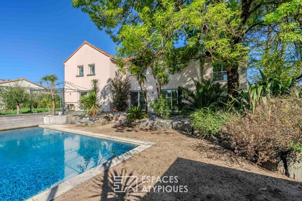 Grande maison d’architecte avec piscine