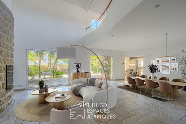 Grande maison d’architecte avec piscine